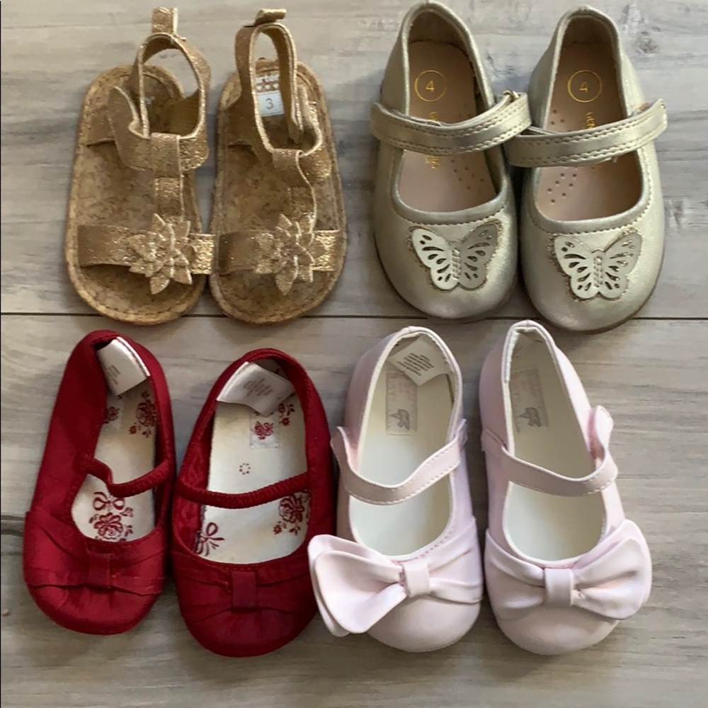 Janie and Jack Size 4 baby girls shoes